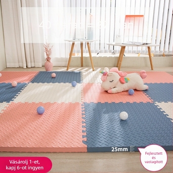 Gyerekeknek készült habból készült puzzle padlómat interlocking, vastag, hangszigetelő, biztonságos mászáshoz