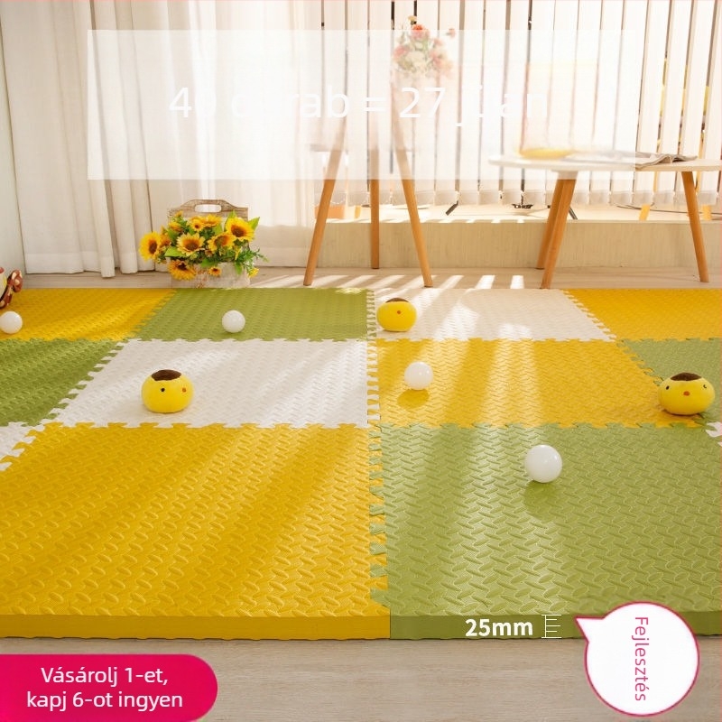 Gyerekeknek készült habból készült puzzle padlómat interlocking, vastag, hangszigetelő, biztonságos mászáshoz