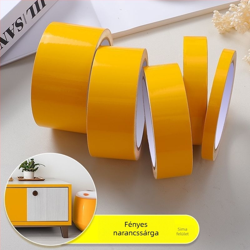 Vörös PVC figyelmeztető szalag üveghez – öntapadós dekoratív falidekor, élzáró szalag, minimalist stílus