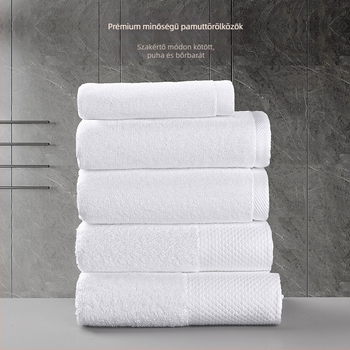 Hotel törölközők, vastag pamutból, szálak 32/21/16s, egyrétegű, 25 g, nedvszívás 0–5 s