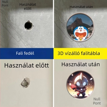 Akril fal lyukfedő matrica – vízálló, akril, öntapadó