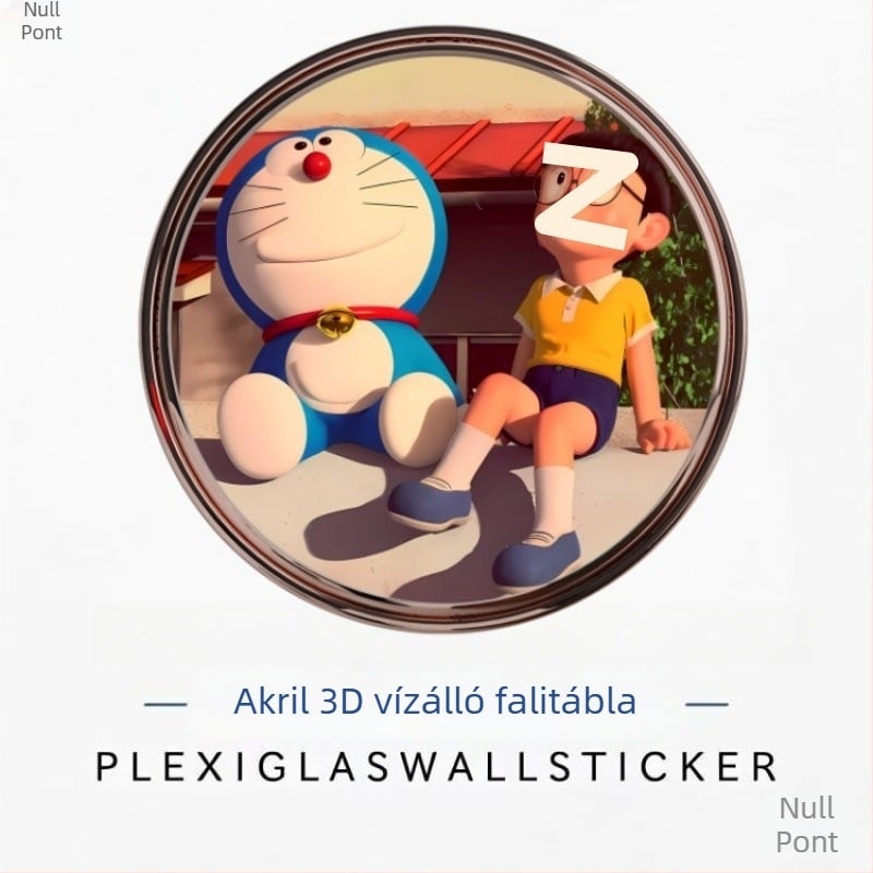 Akril fal lyukfedő matrica – vízálló, akril, öntapadó