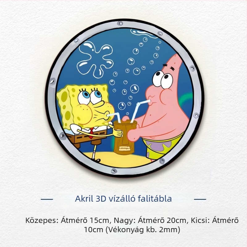 Akril fal lyukfedő matrica – vízálló, akril, öntapadó