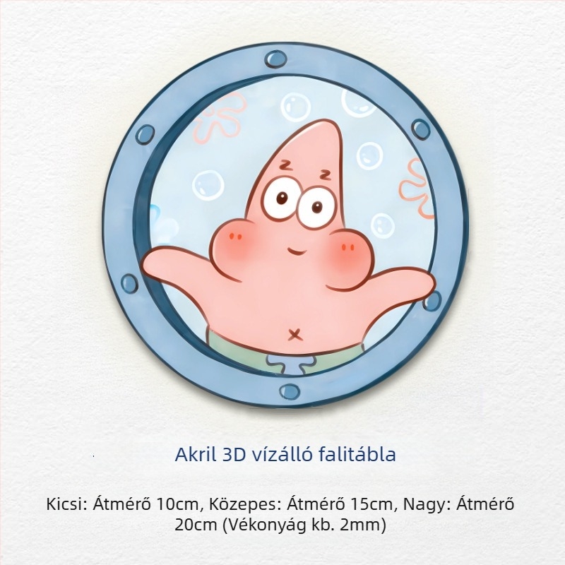Akril fal lyukfedő matrica – vízálló, akril, öntapadó