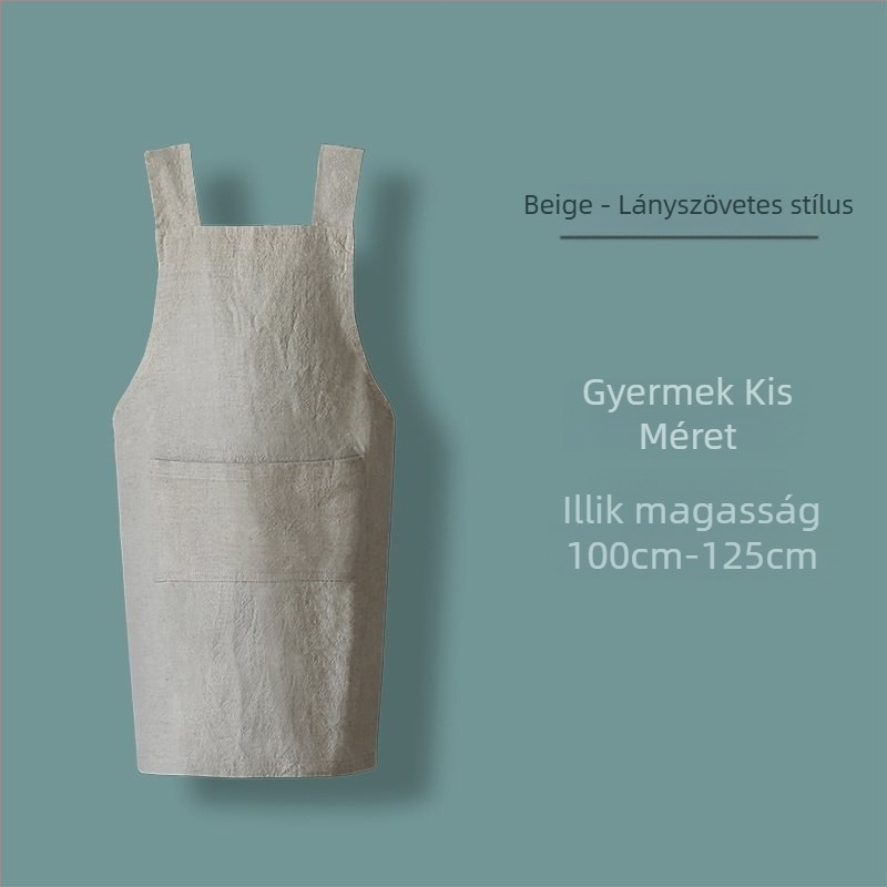 Ujj nélküli kötény minimalist stílusban