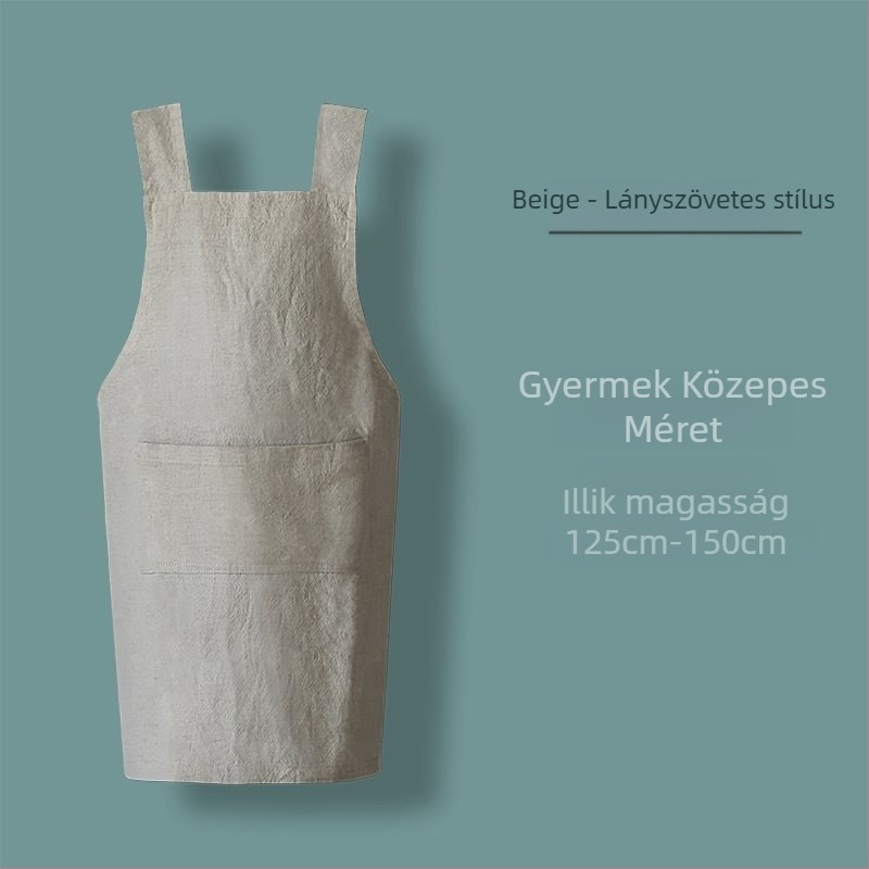 Ujj nélküli kötény minimalist stílusban