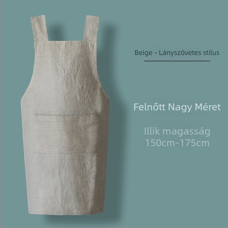 Ujj nélküli kötény minimalist stílusban