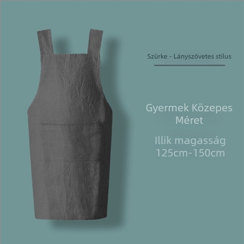 Ujj nélküli kötény minimalist stílusban
