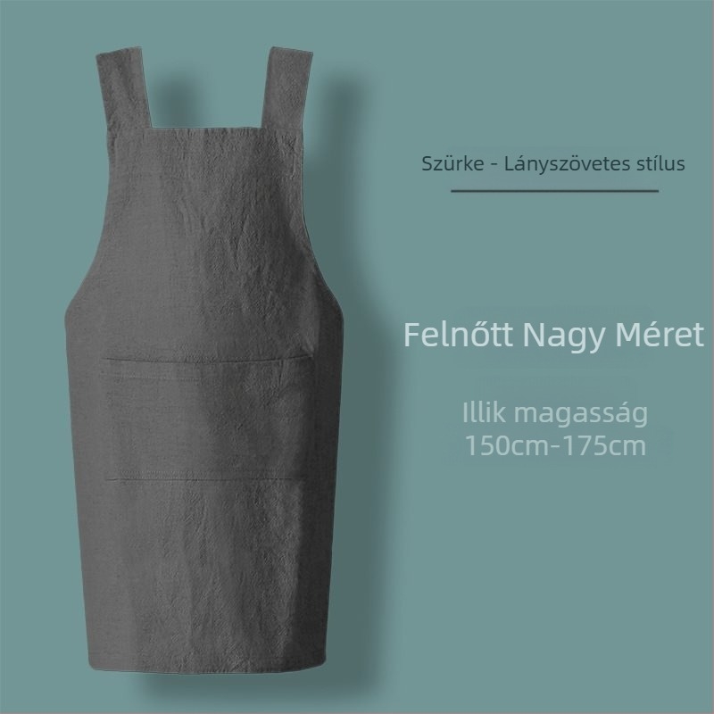 Ujj nélküli kötény minimalist stílusban