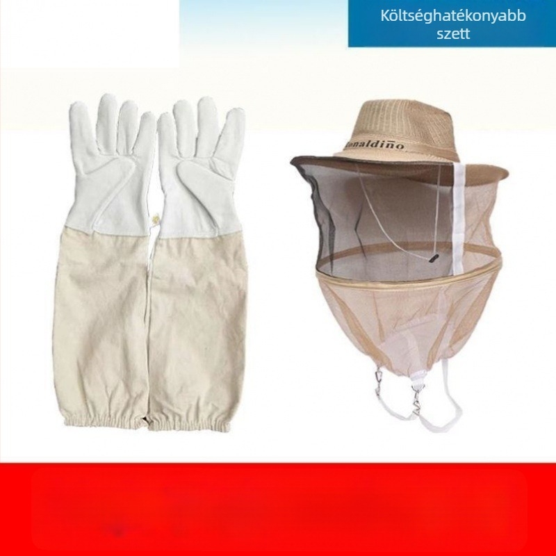 Juhbőr védő kesztyűk méhészkedéshez – csípés elleni védelem, biztonságos méhészeti munka, vastagított kivitel