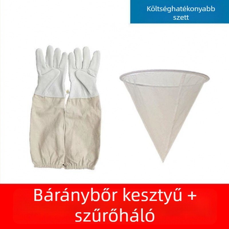 Juhbőr védő kesztyűk méhészkedéshez – csípés elleni védelem, biztonságos méhészeti munka, vastagított kivitel