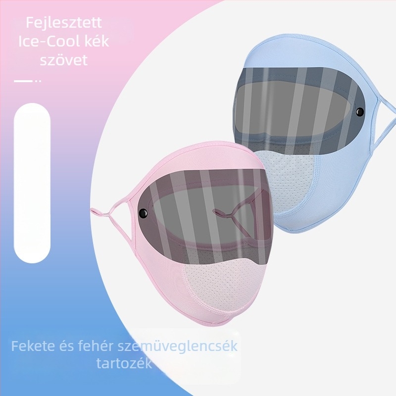Napsugárzás elleni arcmaszk - poliészter rostból készült, gyerekeknek, őszre, meleg maszk