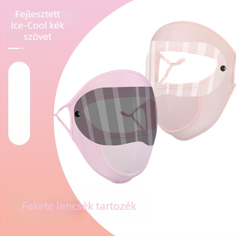 Napsugárzás elleni arcmaszk - poliészter rostból készült, gyerekeknek, őszre, meleg maszk