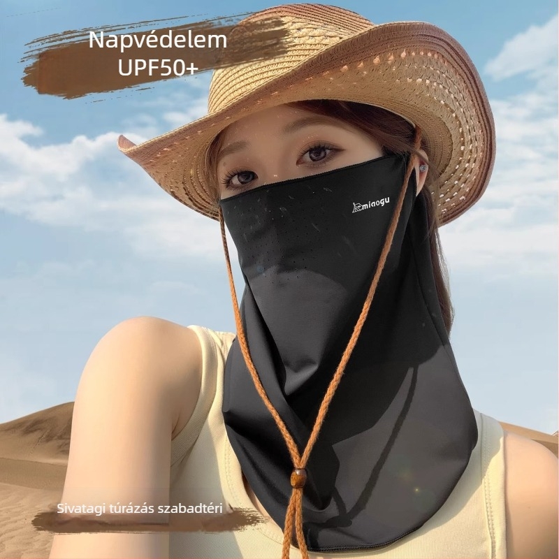 Jégselyem UV-védett teljes arcmaszk kerékpározáshoz és hegymászáshoz, nyakvédelem, nyári árnyékoló kendő
