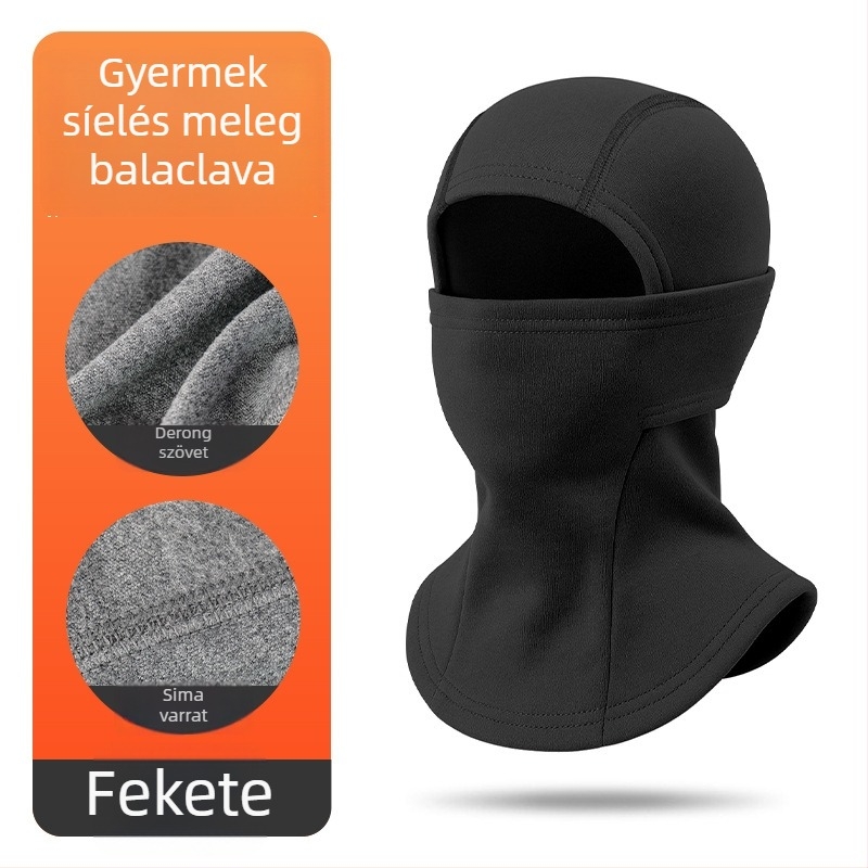 Uniszex téli multifunkcionális símaszk Derong poliészterrel és 11–20% elasztánnal, gyorsan szárad, lélegző, szélálló, melegen tart, beépített nyakvédő
