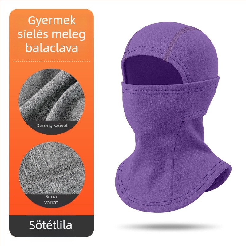 Uniszex téli multifunkcionális símaszk Derong poliészterrel és 11–20% elasztánnal, gyorsan szárad, lélegző, szélálló, melegen tart, beépített nyakvédő