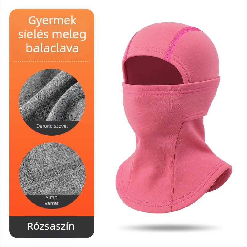 Uniszex téli multifunkcionális símaszk Derong poliészterrel és 11–20% elasztánnal, gyorsan szárad, lélegző, szélálló, melegen tart, beépített nyakvédő