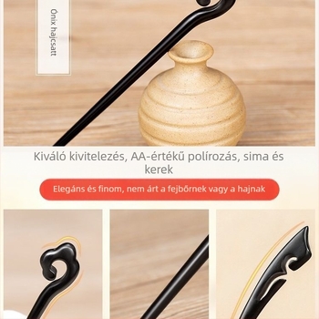 Fából készült hajtű, retro stílus; anyag: fa; kategória: fejfedő kiegészítő; testreszabás: igen; minta: egyéb