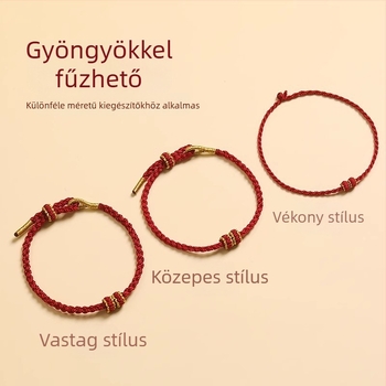 Fonott zsinór karkötő, etnikus stílus, uniszex, kézzel kötött, egyedi csomagolás, 2024 tavaszán megjelenés