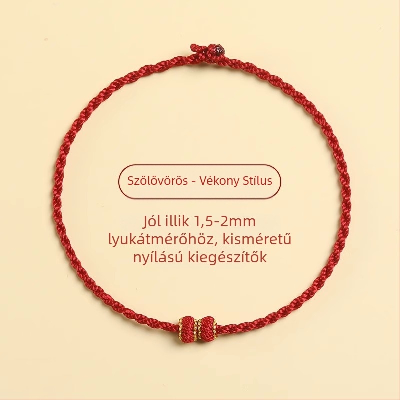 Fonott zsinór karkötő, etnikus stílus, uniszex, kézzel kötött, egyedi csomagolás, 2024 tavaszán megjelenés