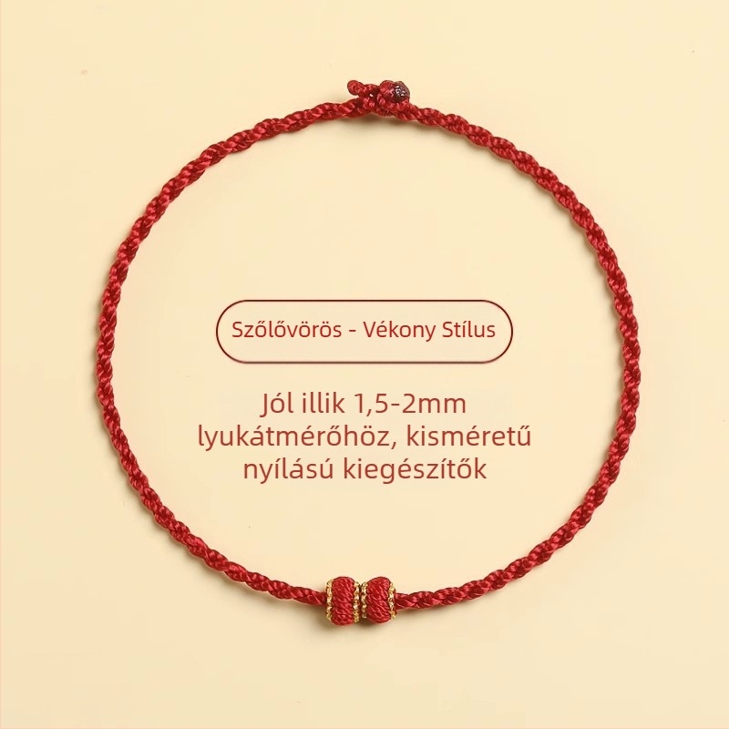 Fonott zsinór karkötő, etnikus stílus, uniszex, kézzel kötött, egyedi csomagolás, 2024 tavaszán megjelenés