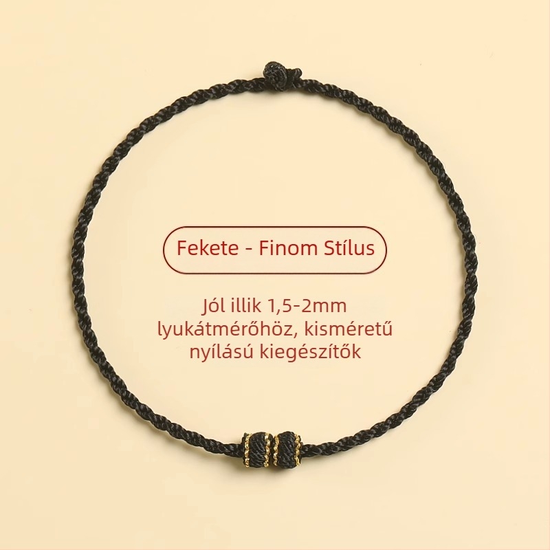 Fonott zsinór karkötő, etnikus stílus, uniszex, kézzel kötött, egyedi csomagolás, 2024 tavaszán megjelenés