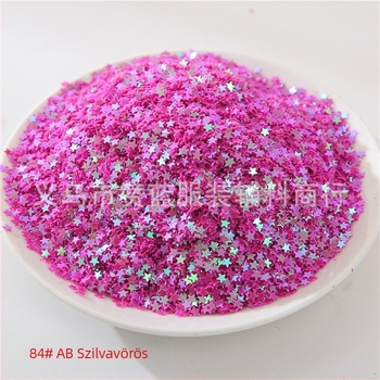 3 mm-es hatszögletű csillag alakú strasszok körmök díszítésére, díszítő gyöngyök, DIY kristály slime töltőanyag, UV ragasztó