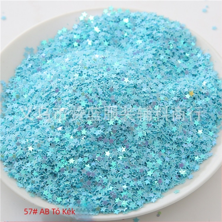 3 mm-es hatszögletű csillag alakú strasszok körmök díszítésére, díszítő gyöngyök, DIY kristály slime töltőanyag, UV ragasztó