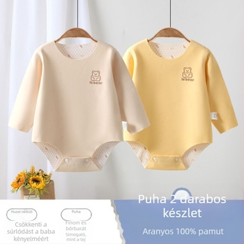 Uniszex újszülött rompers Corduroy anyagból, 96% nyúlszőr, hosszú ujjú, tavasz