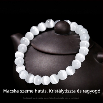 Macskaszem kő karkötő | Polírozott felület, Geometriai forma, Női, Sokoldalú