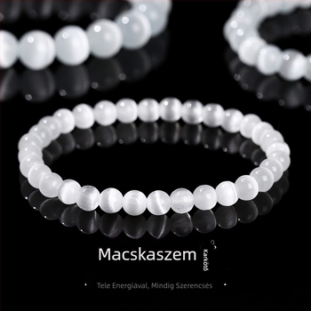Macskaszem kő karkötő | Polírozott felület, Geometriai forma, Női, Sokoldalú