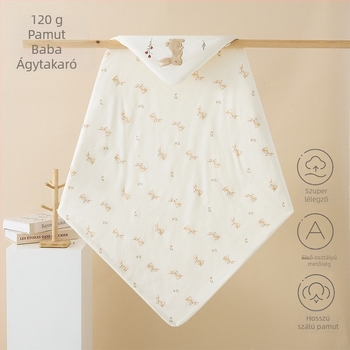 Újszülött ölelős takaró, 120 g, 100% pamut, poliészter töltés, ideális tavasszal/őszre/télre, minták: állatok, egyszínű, rajzfilmek