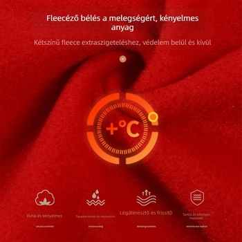Munkavédelmi mellény fleece béléssel, álló gallér, elöl cipzár, oldalsó zsebek, őszi-téli viseletre