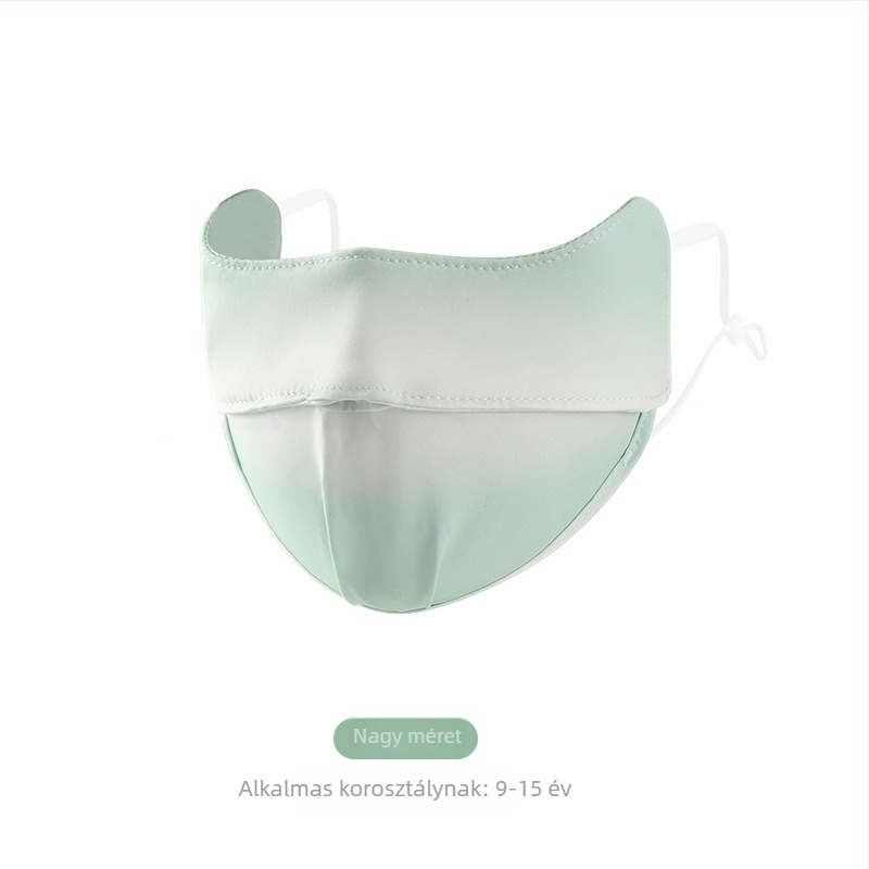 Gyerek Ice Silk maszk UV-védelem UPF50+, Cartoon mintás, fülön rögzítésű, szatén felület