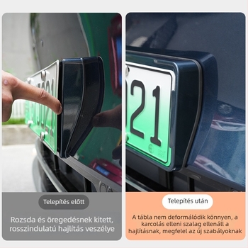 Wenjie M8 rendszámtábla keret (fejlesztett változat) – műanyag, teljes élű keret, kompatibilis 25 Wenjie M8 modelllel