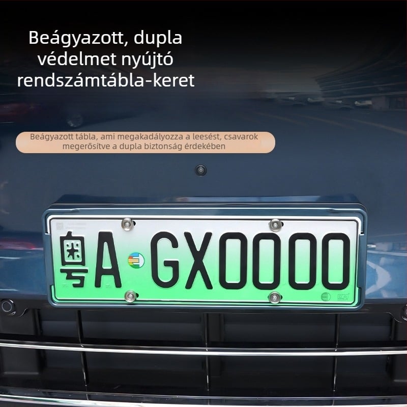 Wenjie M8 rendszámtábla keret (fejlesztett változat) – műanyag, teljes élű keret, kompatibilis 25 Wenjie M8 modelllel