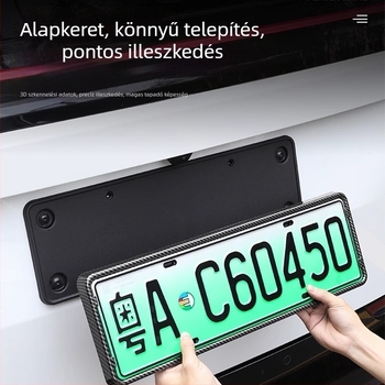 Ideal L6-L9 rendszámkeret, műanyag, adaptív illesztés