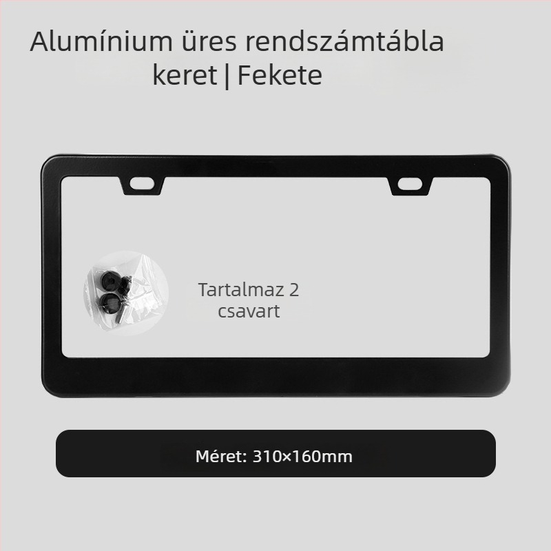Rendszámtábla keret, műanyagból, kompatibilis minden modellhez, testreszabható