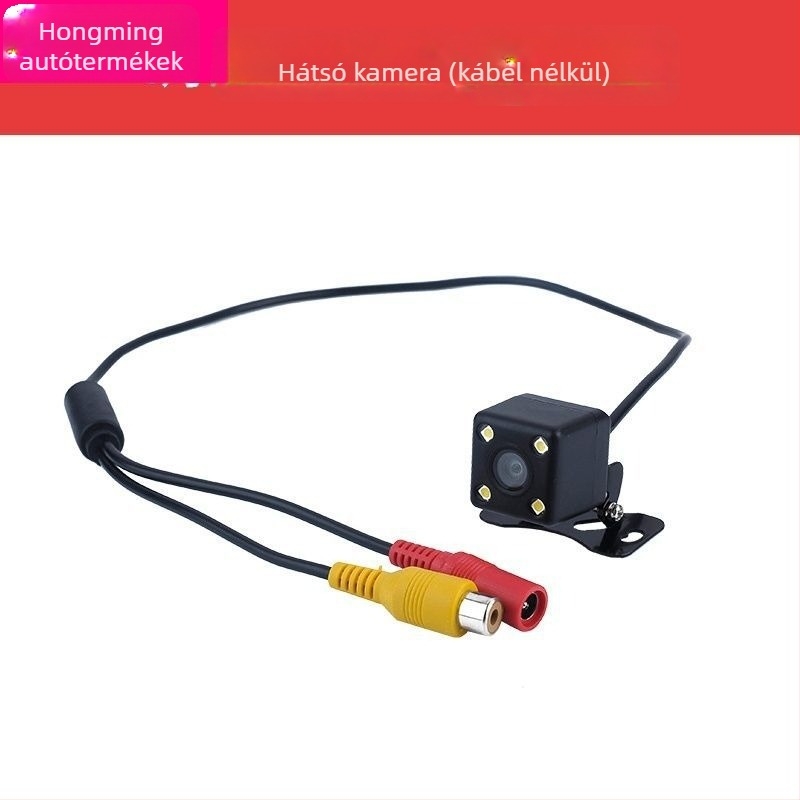 12V-os univerzális autóhátsó kamera, éjjellátó infravörös, vízálló, hátsó nézet-monitorozás