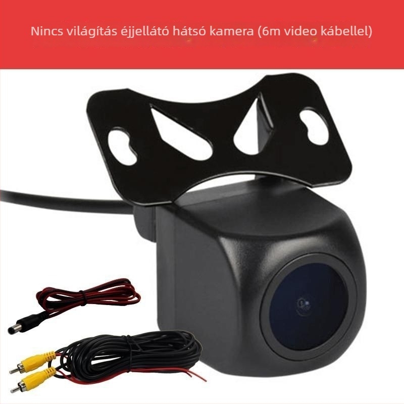 12V-os univerzális autóhátsó kamera, éjjellátó infravörös, vízálló, hátsó nézet-monitorozás