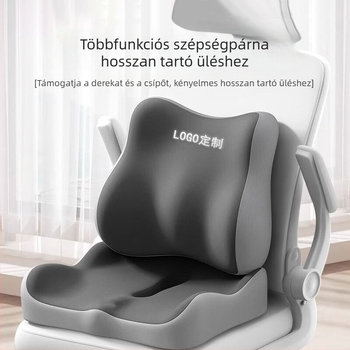 Memóriahabos irodai deréktámaszos ülőpárna, integrált lélegző ülőpárna hosszú üléshez
