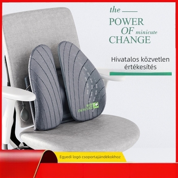 Ergonomikus deréktámaszos irodai párna, ABS anyagból, logó nyomtatás lehetséges, hosszú üléshez alkalmas