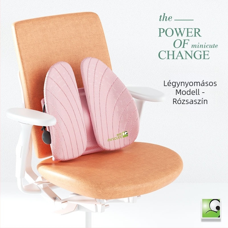 Ergonomikus deréktámaszos irodai párna, ABS anyagból, logó nyomtatás lehetséges, hosszú üléshez alkalmas