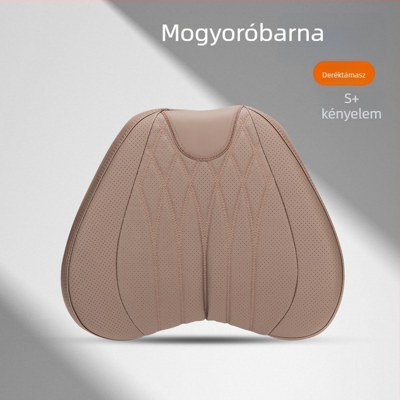 Autófej- és nyakpárna memóriahabbal, műbőr burkolattal, univerzális illeszkedés, minden évszakra, testreszabható