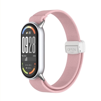 Nylon szövésű elasztikus karpánt mágneses csattal Mi Band 10-hez, 14 mm szélesség