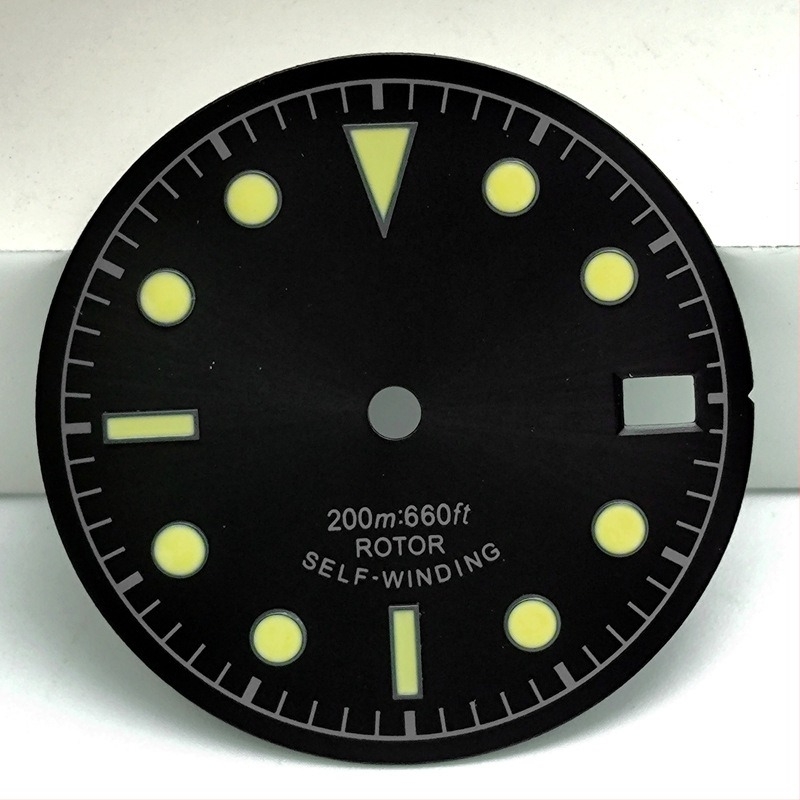 Óra számlap csere világító al-számlappal, NH35/NH36 mozgás kompatibilis, modell 6003, dobozban 1, bevezetés 2024 nyara