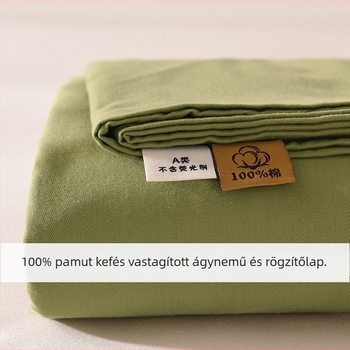 100% pamut, bolyhosított felülettel, osztály A, bababarát, egyszínű, minden évszakhoz, matracvédővel