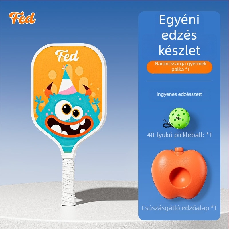 Pickleball ütő készlet kezdőknek – kültéri gyerekeknek, Fiberglass, 200 g, Feltun