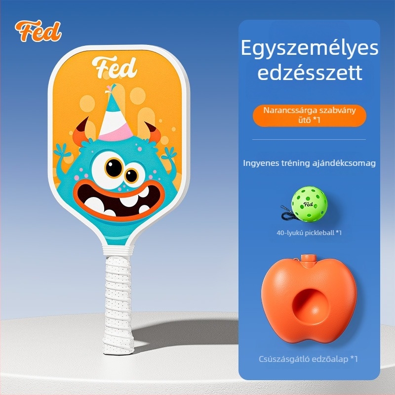 Pickleball ütő készlet kezdőknek – kültéri gyerekeknek, Fiberglass, 200 g, Feltun