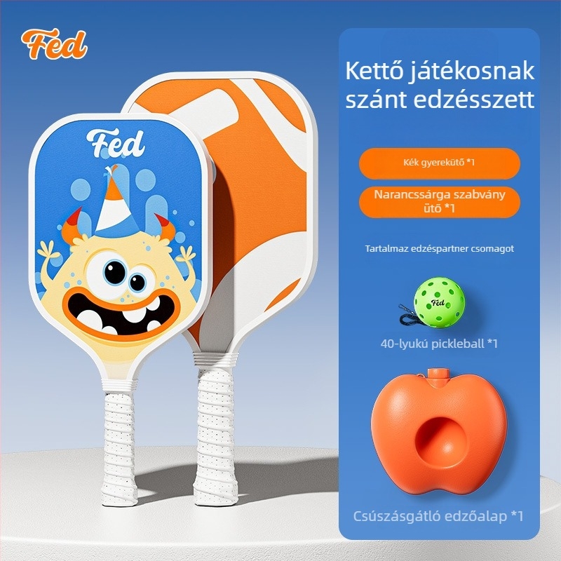 Pickleball ütő készlet kezdőknek – kültéri gyerekeknek, Fiberglass, 200 g, Feltun